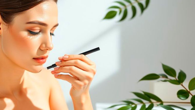 Belleza serena en un estudio minimalista