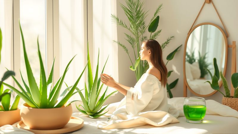 Una mujer tranquila cultiva bienestar sereno