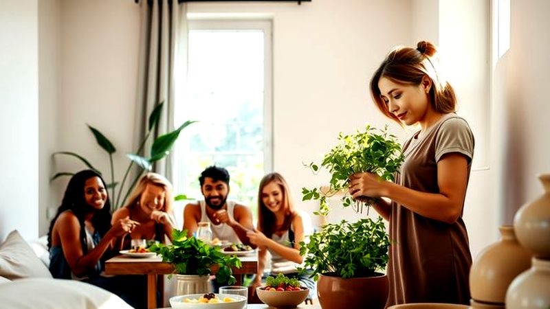 Un hogar sereno celebra la vida saludable