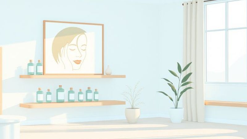Un estudio tranquilo evoca elegancia discreta