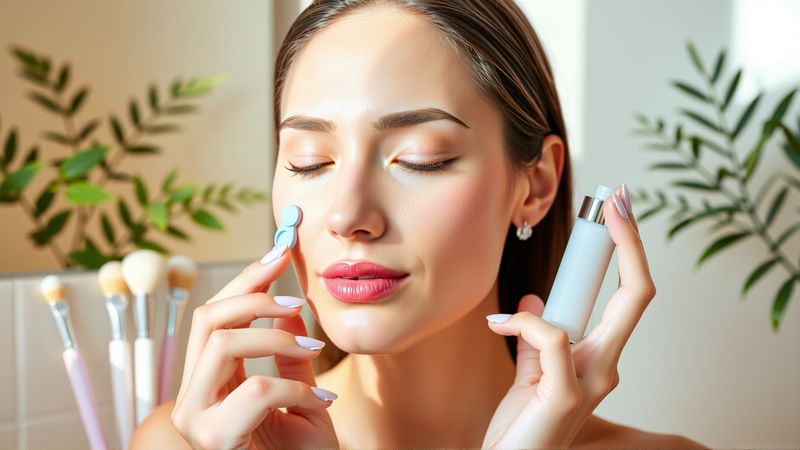 Belleza serena en cuidado minimalista