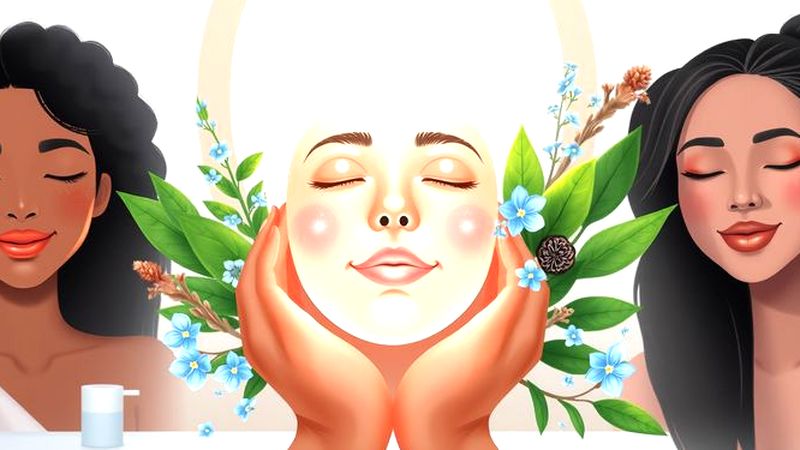 Una cara radiante y tranquila en belleza