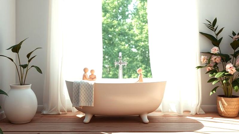 Un baño sereno