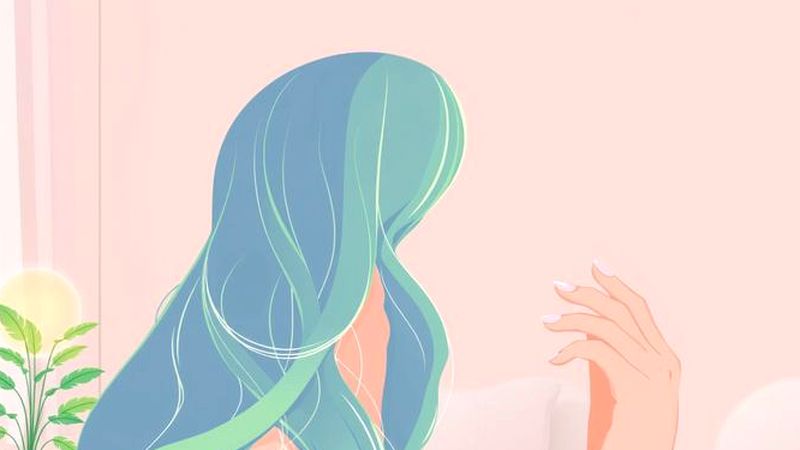 Una mujer transmite calma y bienestar