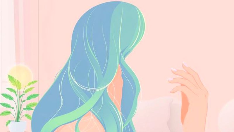 Una mujer transmite calma y bienestar