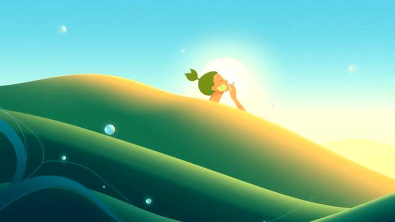 Un ser humano aplica pastel verde en paz