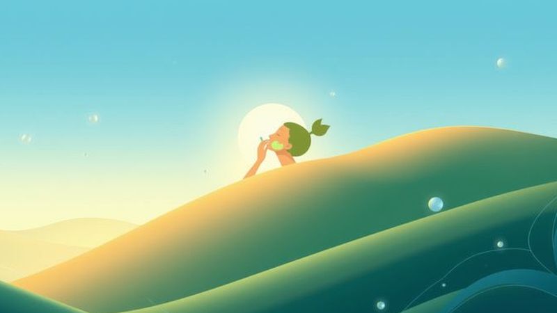 Un ser humano aplica pastel verde en paz