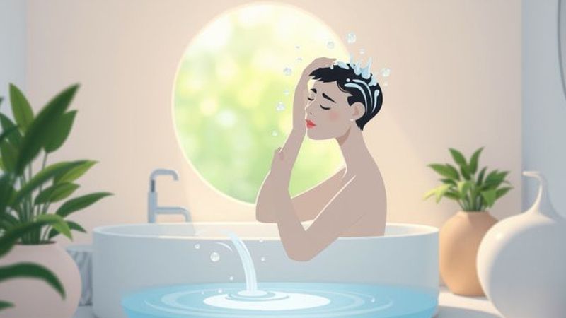 Un baño tranquilo irradia bienestar y calma