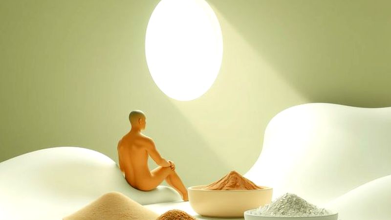 Un espacio sereno ilumina texturas suaves y calma