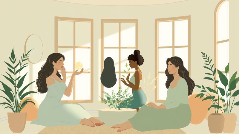 Un espacio interior tranquilo ofrece autocuidado consciente
