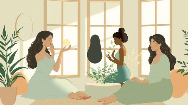 Un espacio interior tranquilo ofrece autocuidado consciente