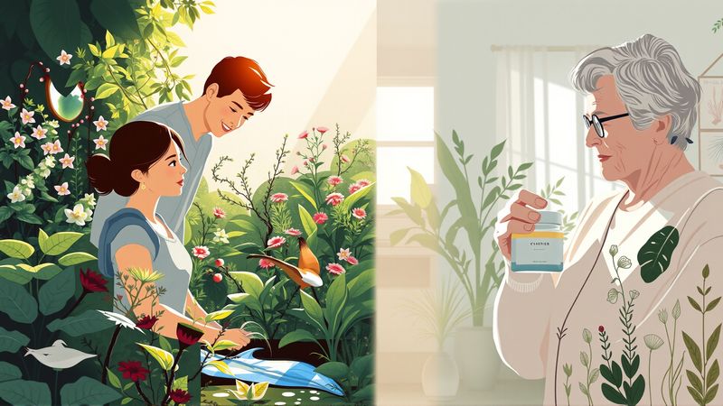 Familia y naturaleza evocan serenidad y bienestar