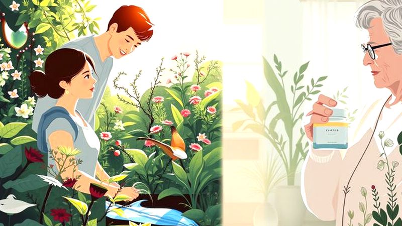 Familia y naturaleza evocan serenidad y bienestar