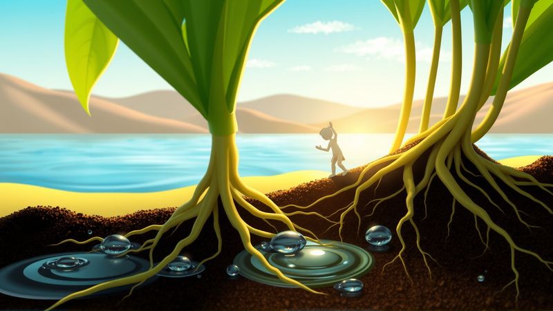 Raíces nutridas